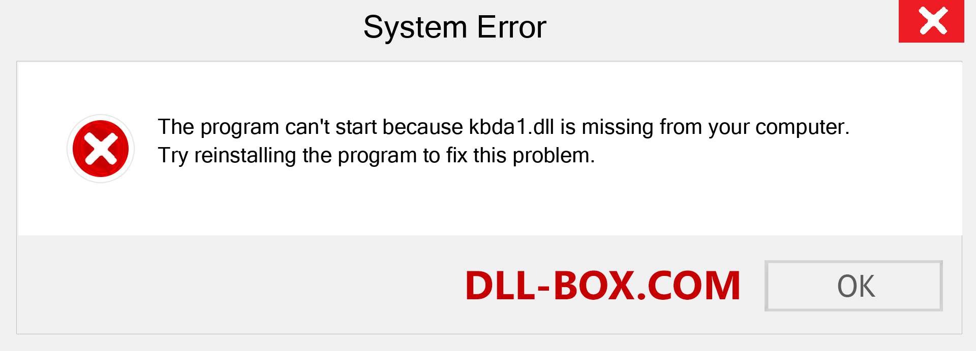  kbda1.dll file is missing?. Download for Windows 7, 8, 10 - Fix  kbda1 dll Missing Error on Windows, photos, images
